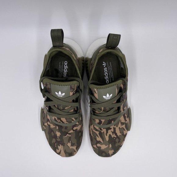 adidas NMD R1 Green Camouflage Womens Shoes - Picture 5 of 8